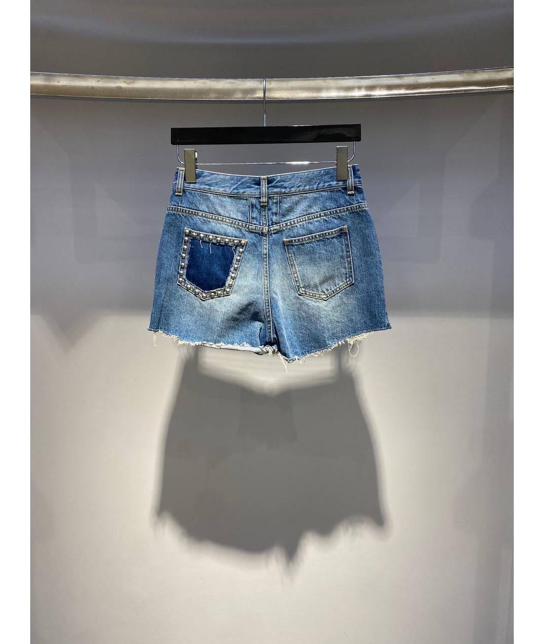 SAINT LAURENT Голубые шорты, фото 2