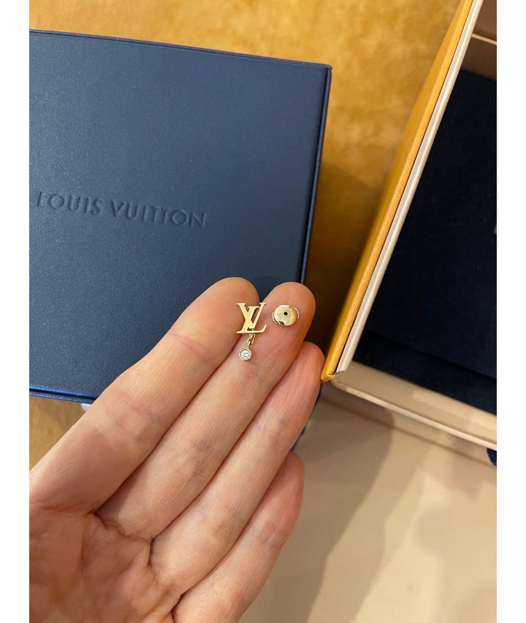 LOUIS VUITTON Золотые серьги из желтого золота, фото 2