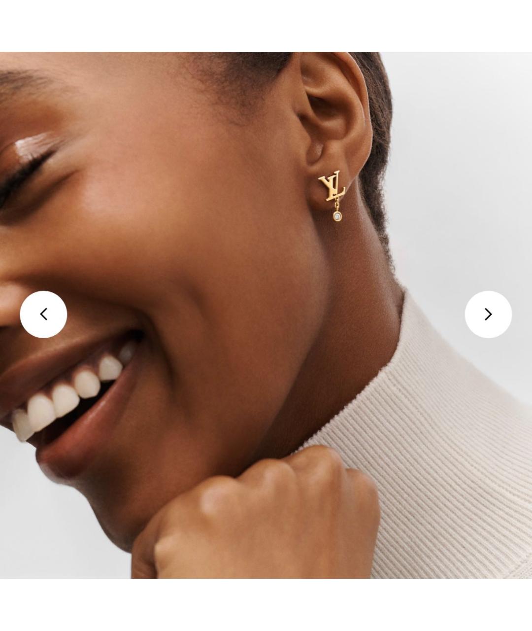 LOUIS VUITTON Золотые серьги из желтого золота, фото 4