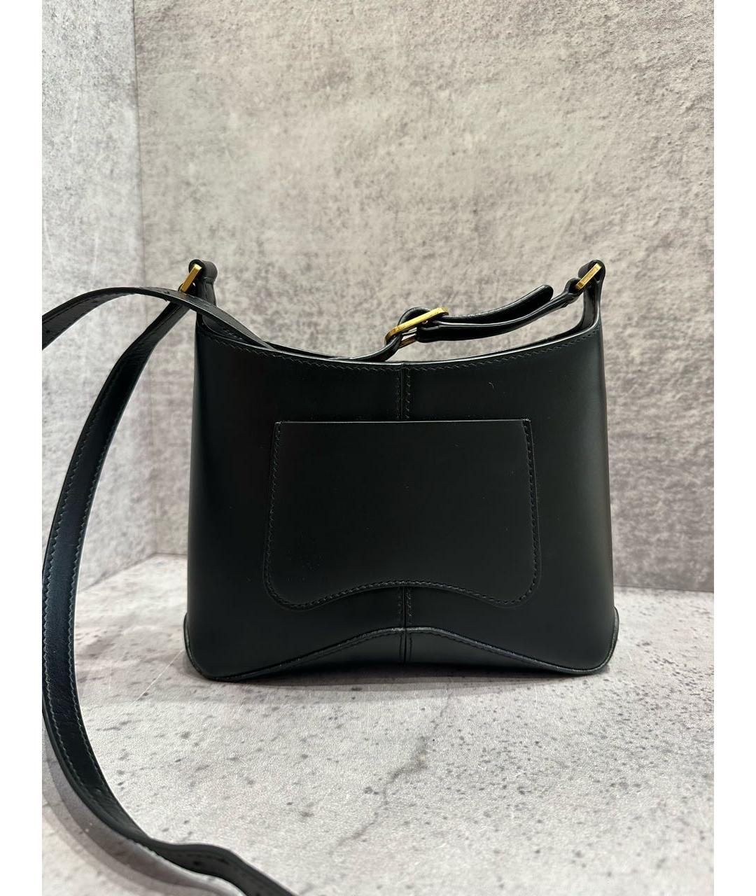 BALENCIAGA Черная кожаная сумка через плечо, фото 3