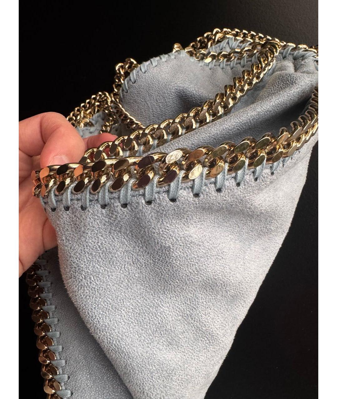 STELLA MCCARTNEY Голубая кожаная сумка через плечо, фото 2