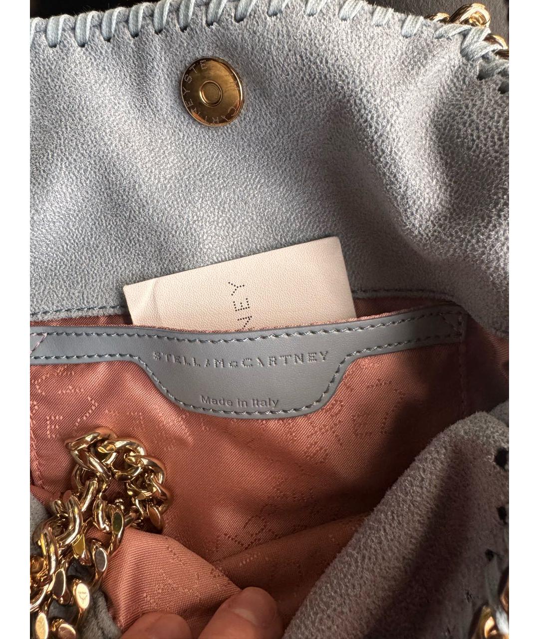 STELLA MCCARTNEY Голубая кожаная сумка через плечо, фото 3