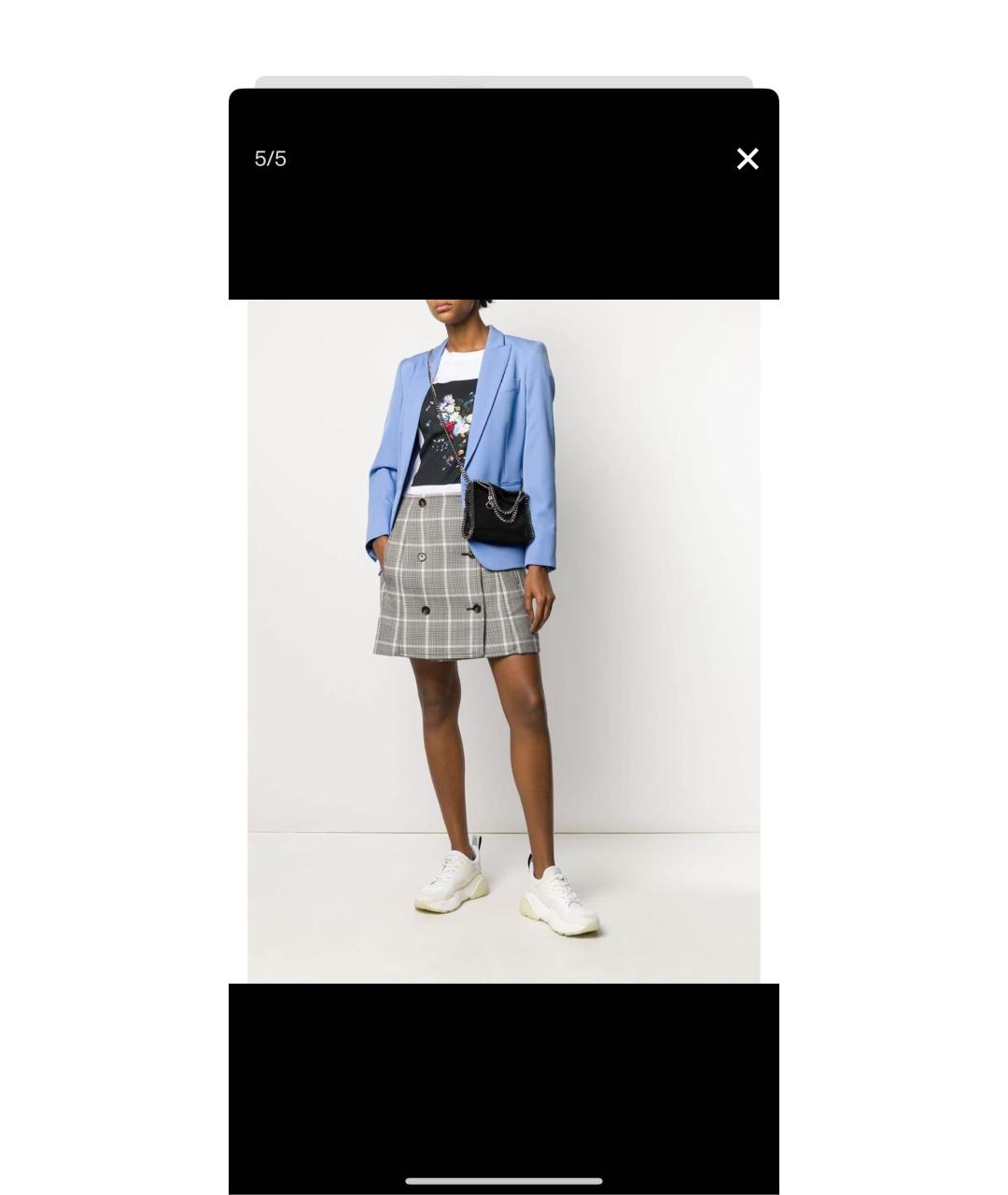 STELLA MCCARTNEY Голубая кожаная сумка через плечо, фото 4