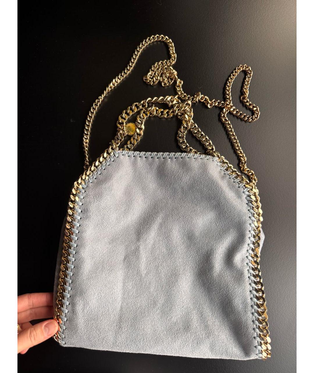 STELLA MCCARTNEY Голубая кожаная сумка через плечо, фото 5