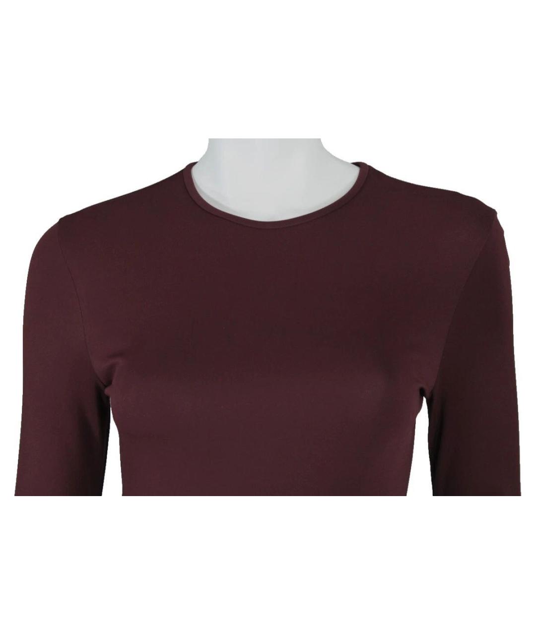 GIVENCHY Бордовое вискозное коктейльное платье, фото 4