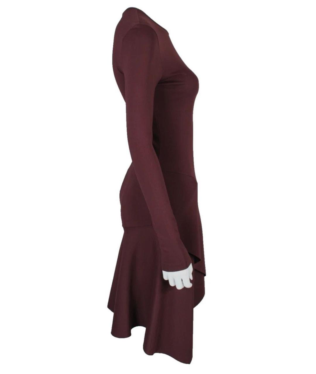 GIVENCHY Бордовое вискозное коктейльное платье, фото 3