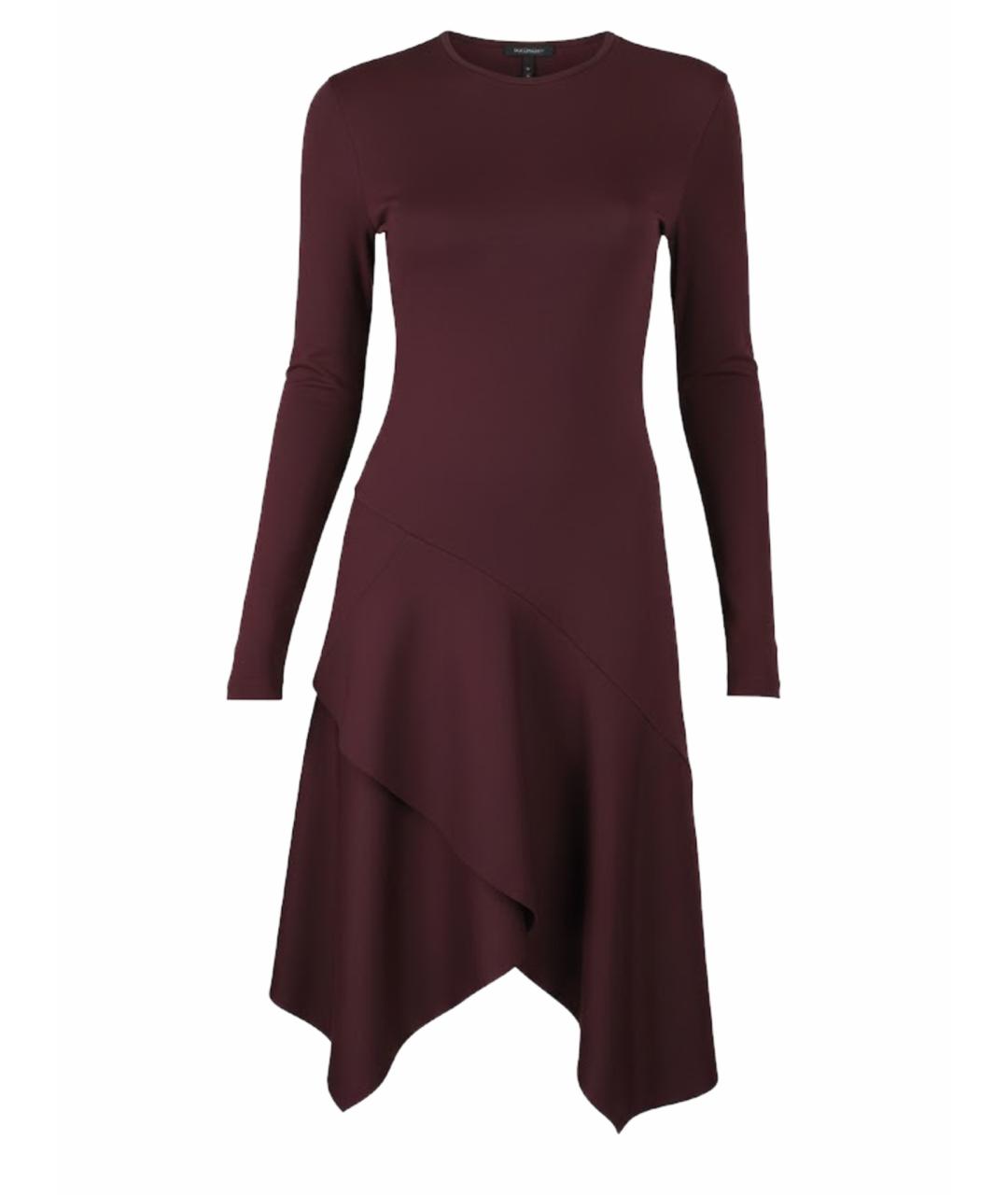 GIVENCHY Бордовое вискозное коктейльное платье, фото 1