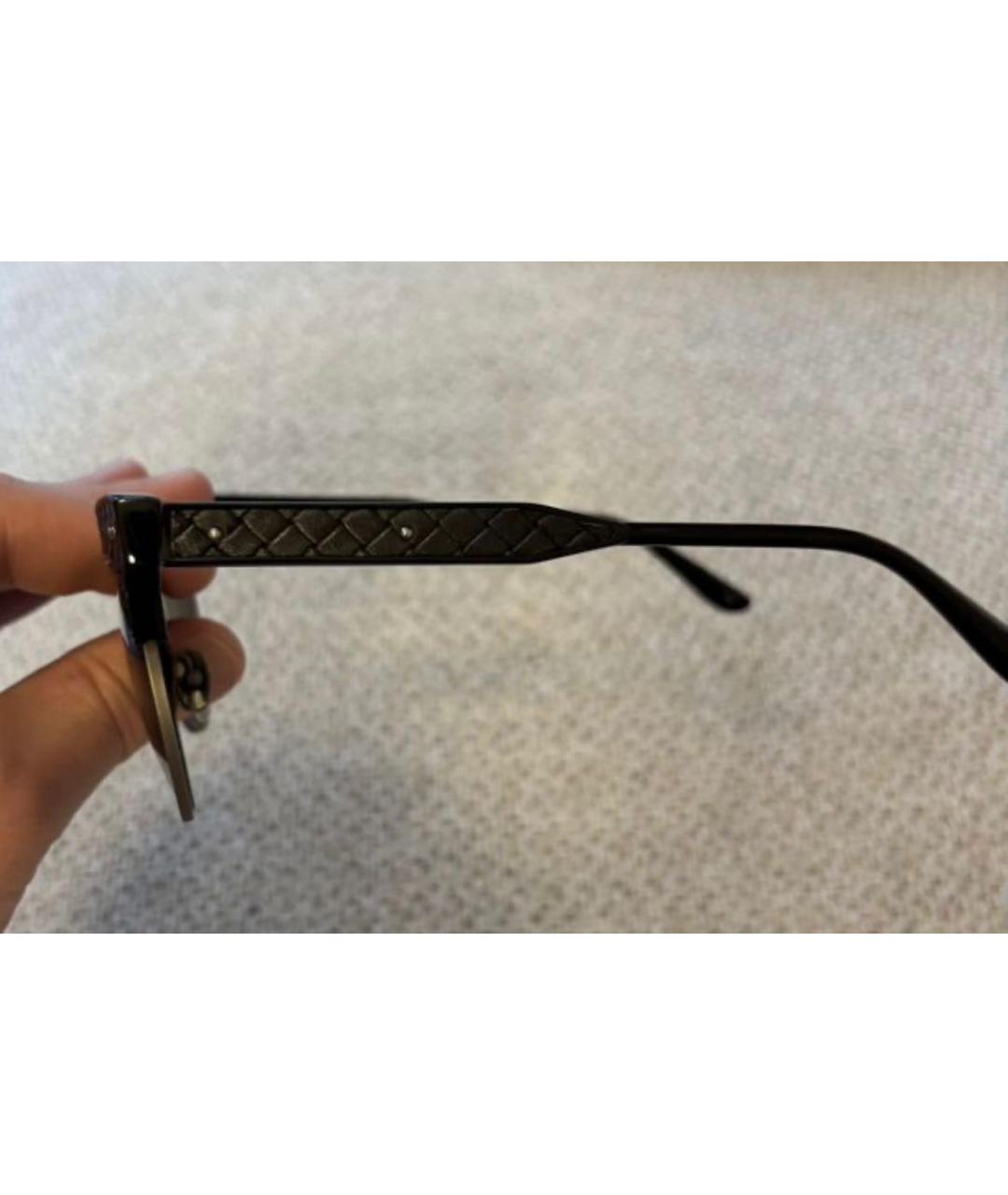 BOTTEGA VENETA Черные пластиковые солнцезащитные очки, фото 3