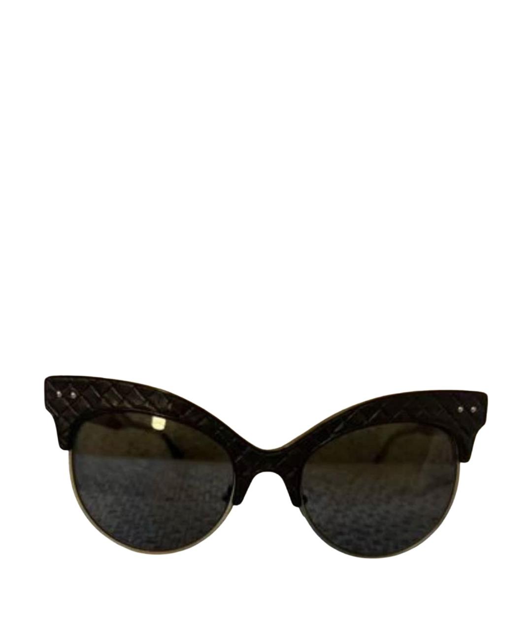 BOTTEGA VENETA Черные пластиковые солнцезащитные очки, фото 1