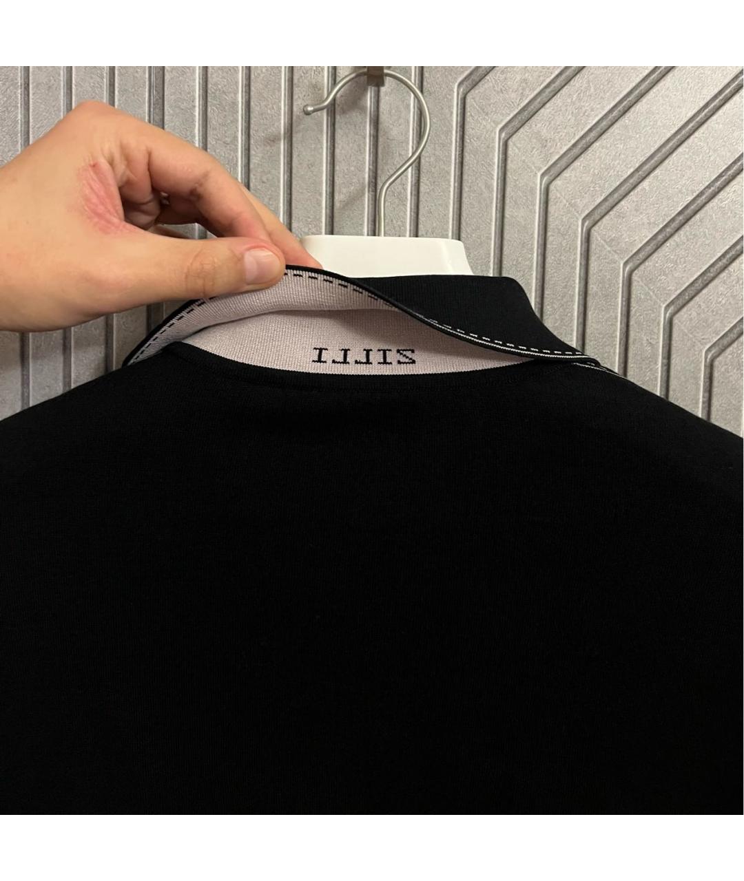 ZILLI Черный шелковый джемпер / свитер, фото 7