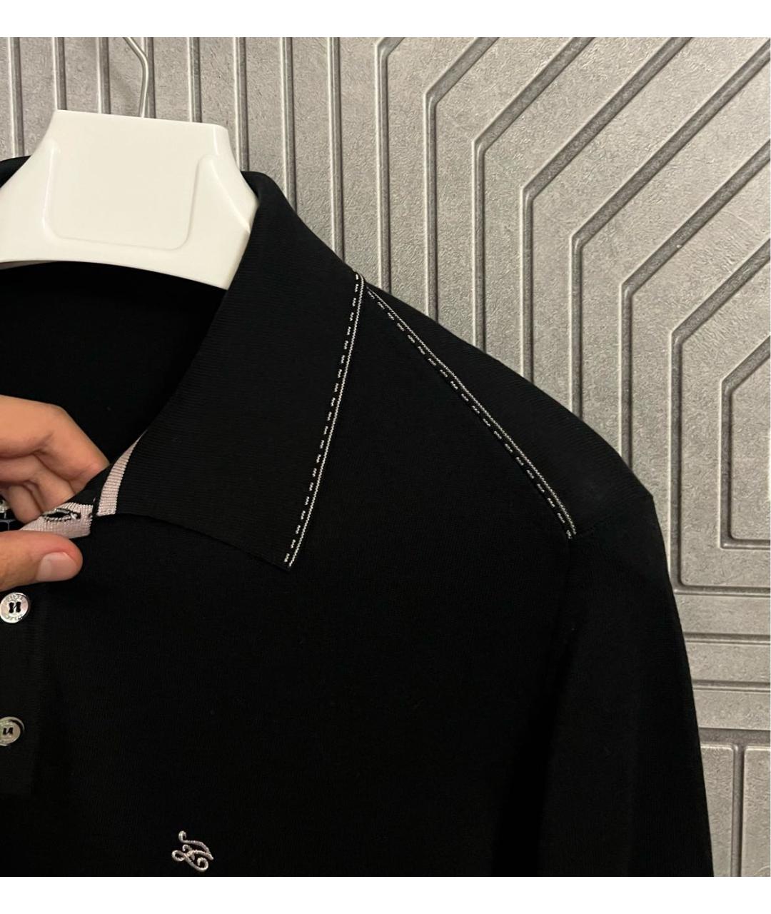 ZILLI Черный шелковый джемпер / свитер, фото 4