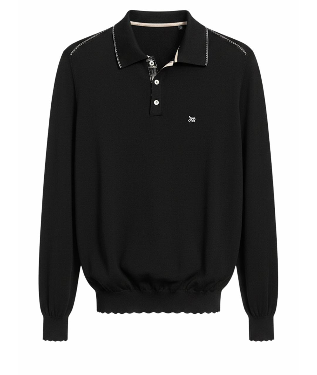 ZILLI Черный шелковый джемпер / свитер, фото 1