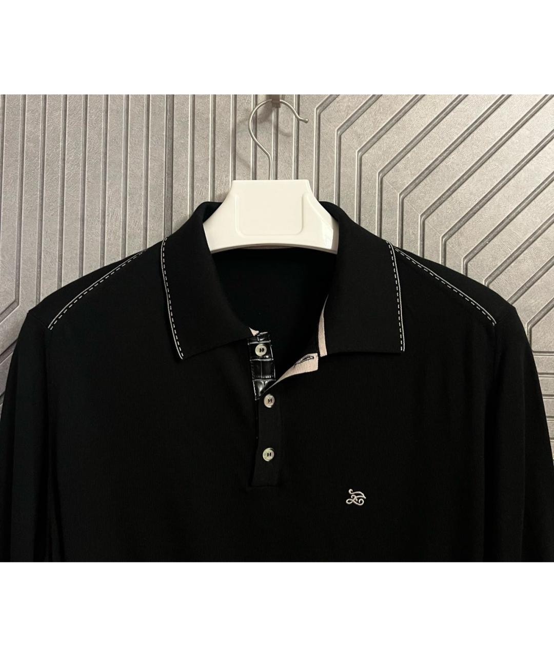 ZILLI Черный шелковый джемпер / свитер, фото 2