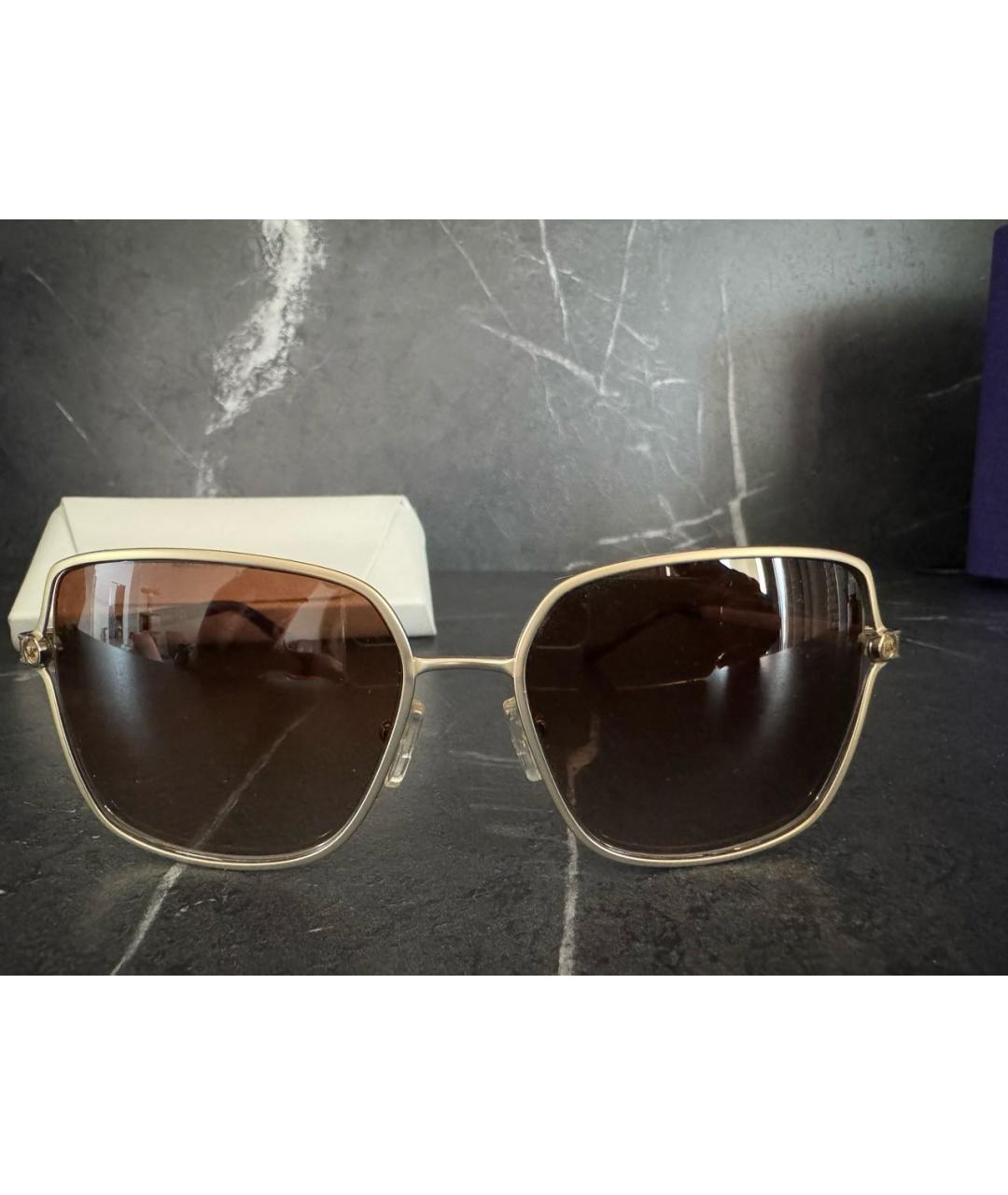 MICHAEL KORS Коричневые металлические солнцезащитные очки, фото 9