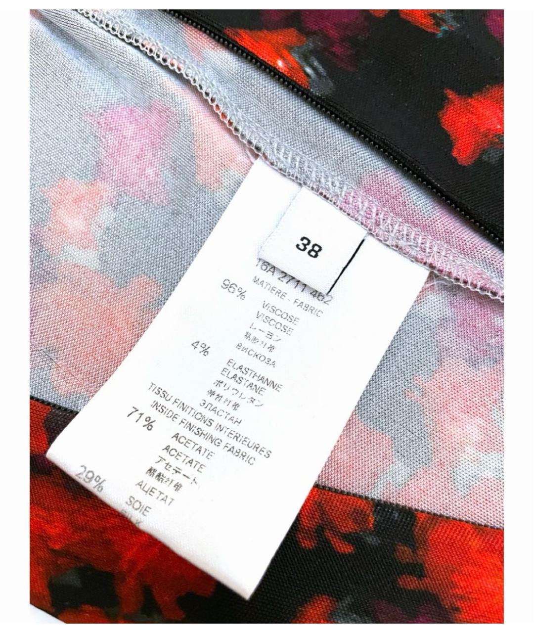 GIVENCHY Красное вискозное коктейльное платье, фото 5