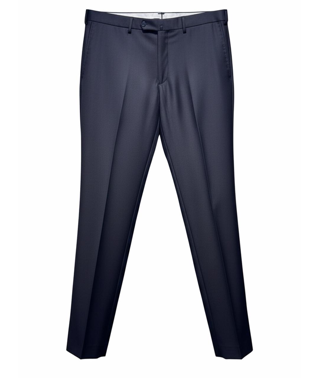 ZZEGNA Черные шерстяные классические брюки, фото 1