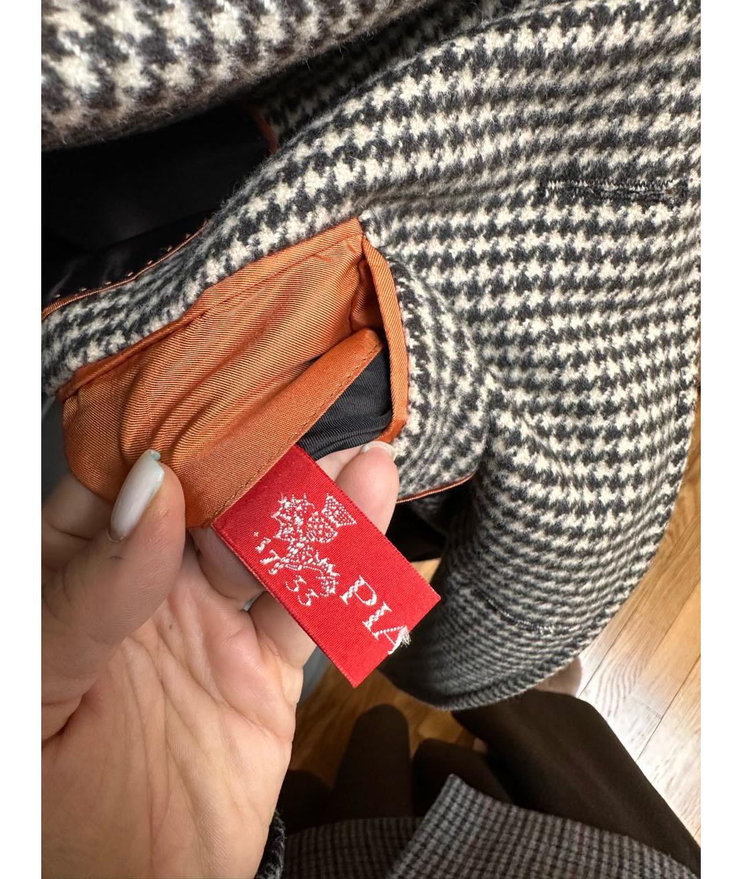 PAL ZILERI Серое шерстяное пальто, фото 8