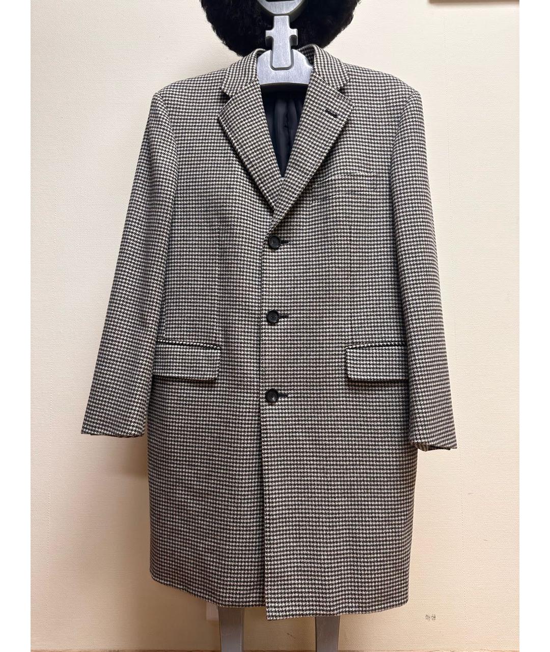 PAL ZILERI Серое шерстяное пальто, фото 9