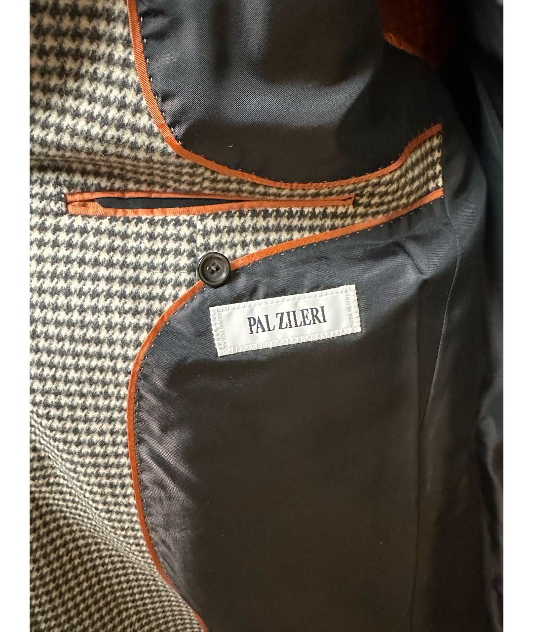 PAL ZILERI Серое шерстяное пальто, фото 5