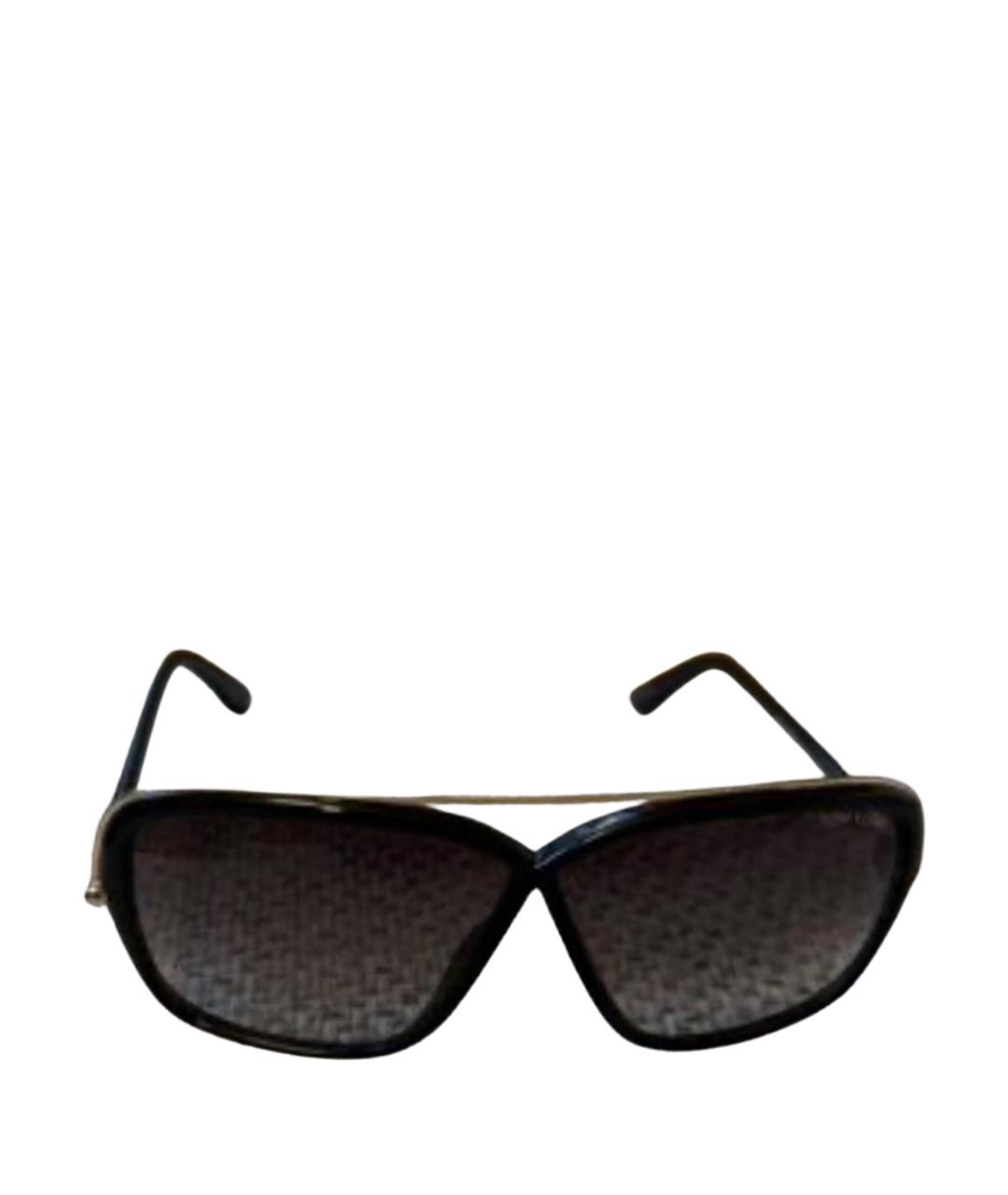 TOM FORD Черные пластиковые солнцезащитные очки, фото 1