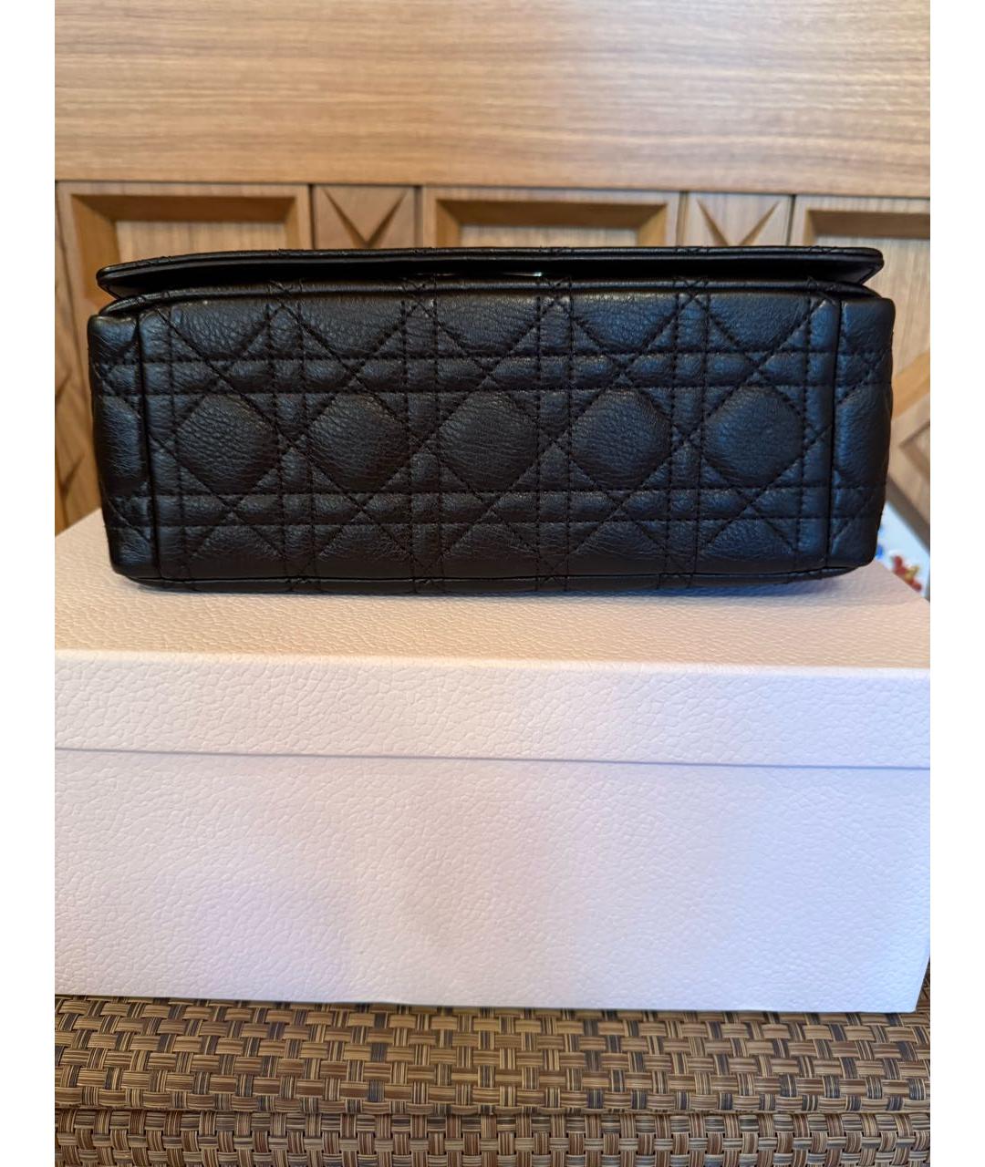 CHRISTIAN DIOR Черная кожаная сумка через плечо, фото 6