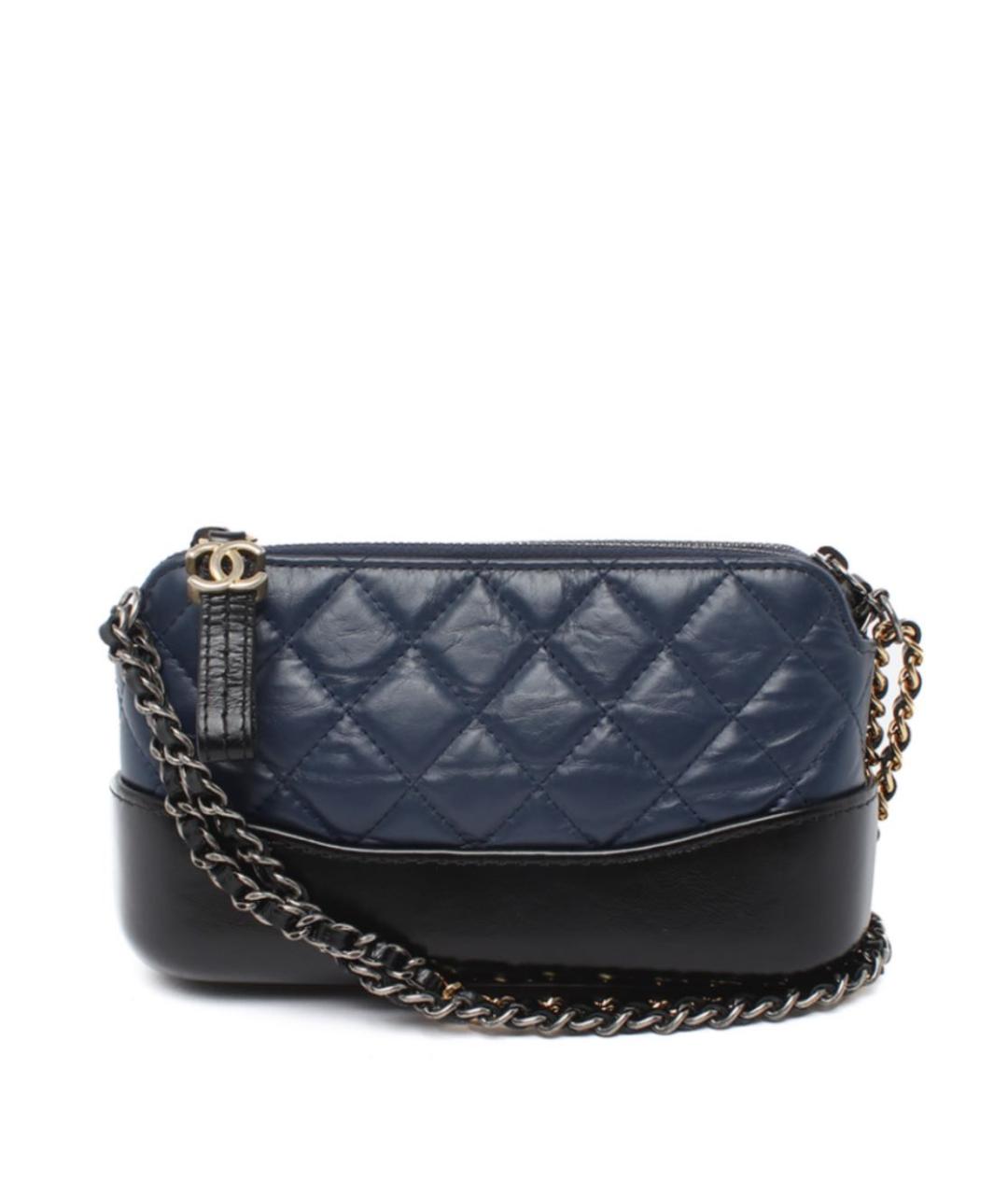 CHANEL Синяя кожаная сумка через плечо, фото 1