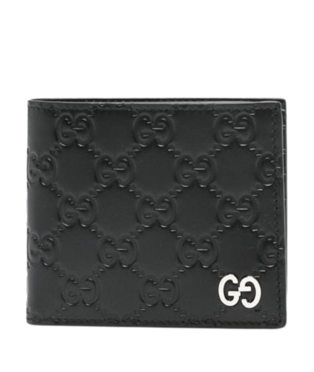 GUCCI Черный кожаный кошелек, фото 1