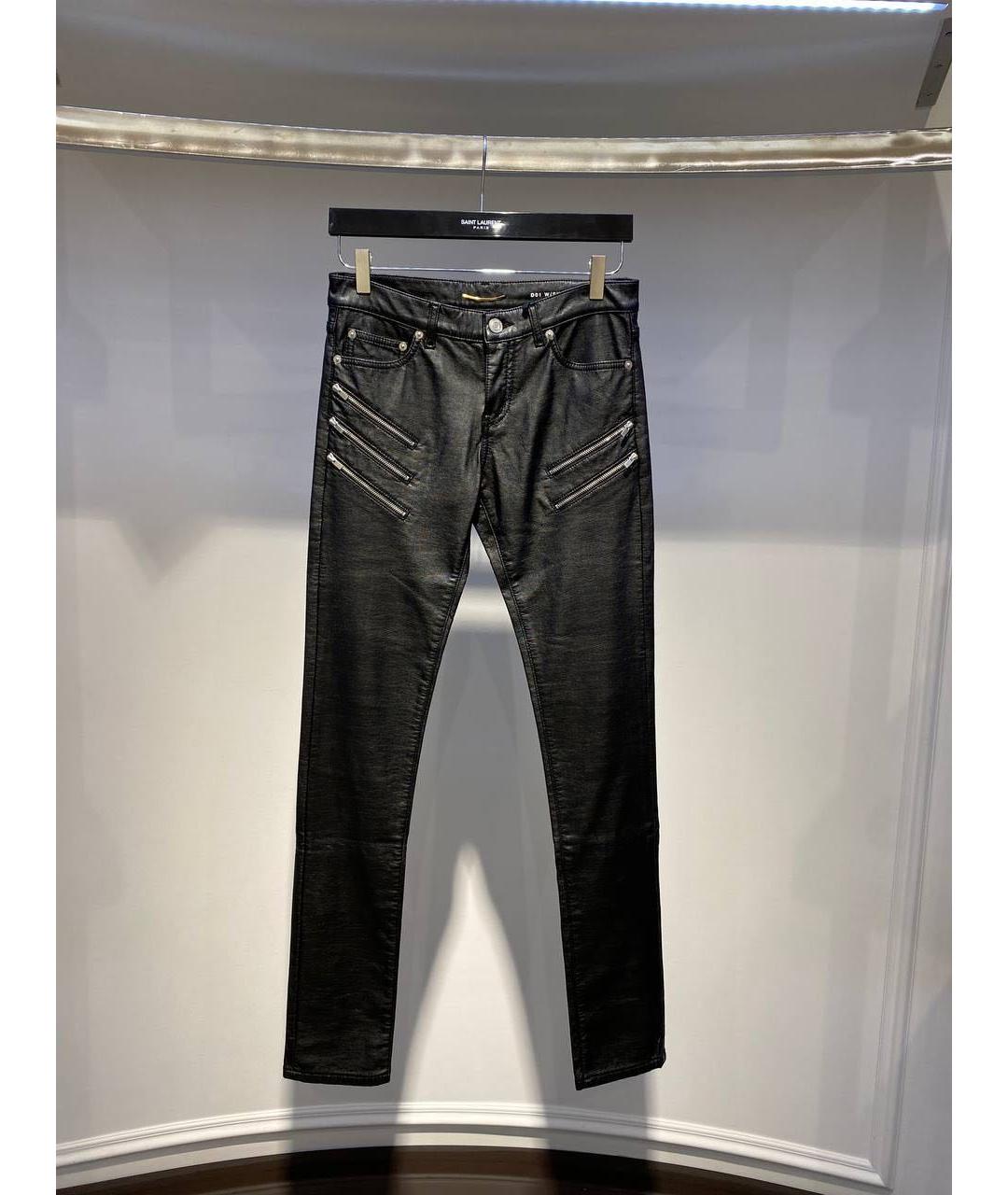 SAINT LAURENT Черные джинсы слим, фото 3