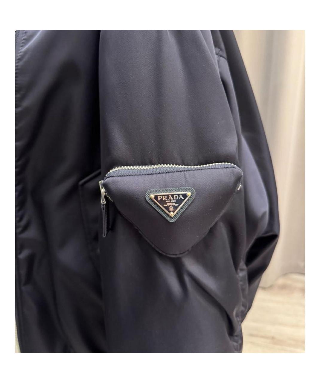 PRADA Темно-синий шерстяной пуховик, фото 3