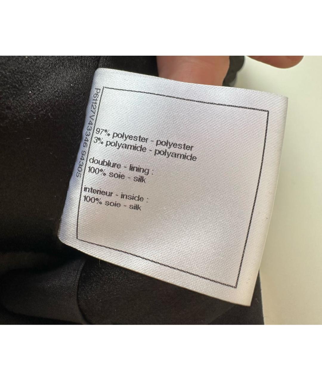CHANEL Черные полиэстеровые кюлоты, фото 8