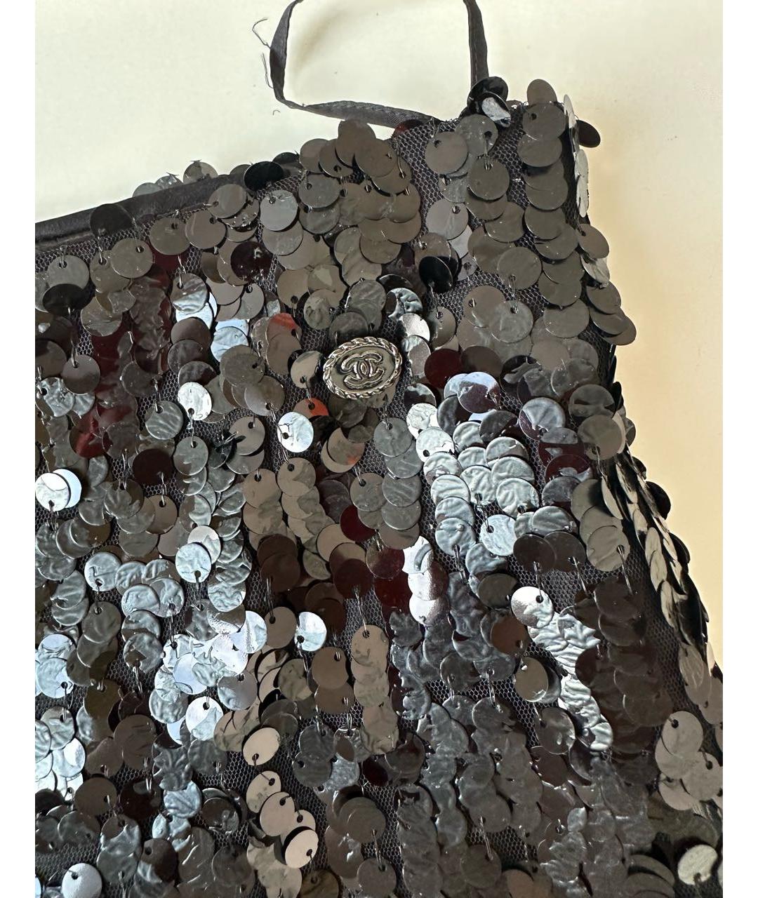 CHANEL Черные полиэстеровые кюлоты, фото 4