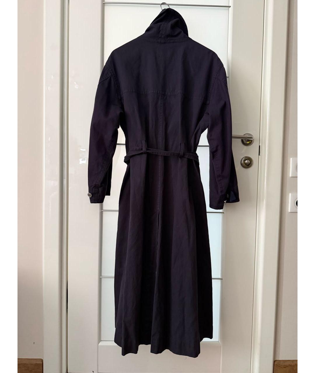 ISABEL MARANT ETOILE Темно-синий деним тренч/плащ, фото 2