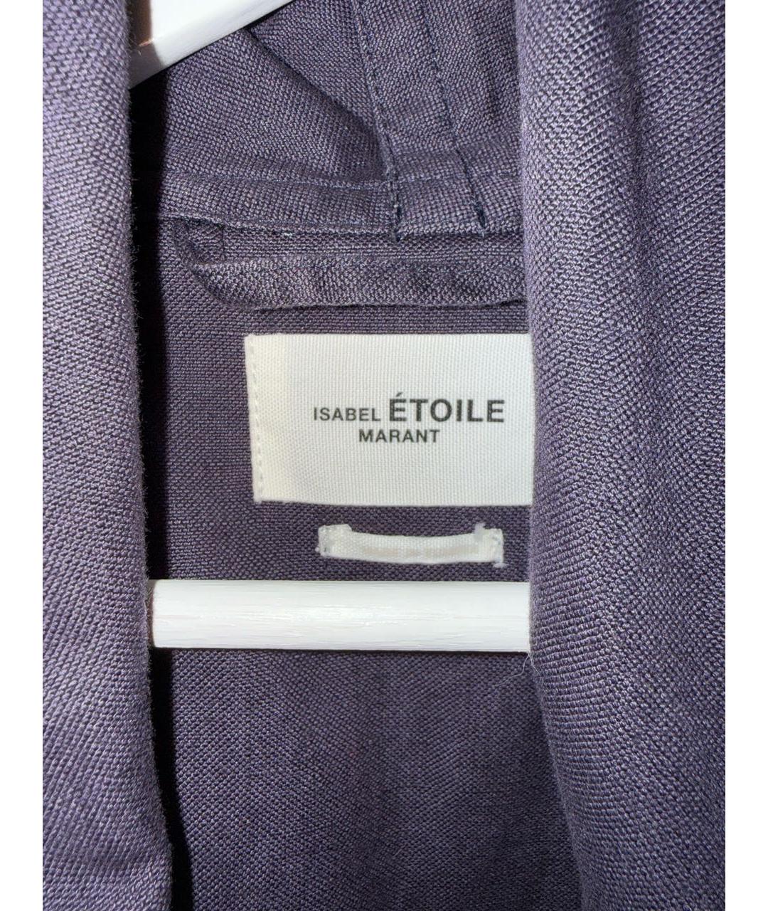ISABEL MARANT ETOILE Темно-синий деним тренч/плащ, фото 3