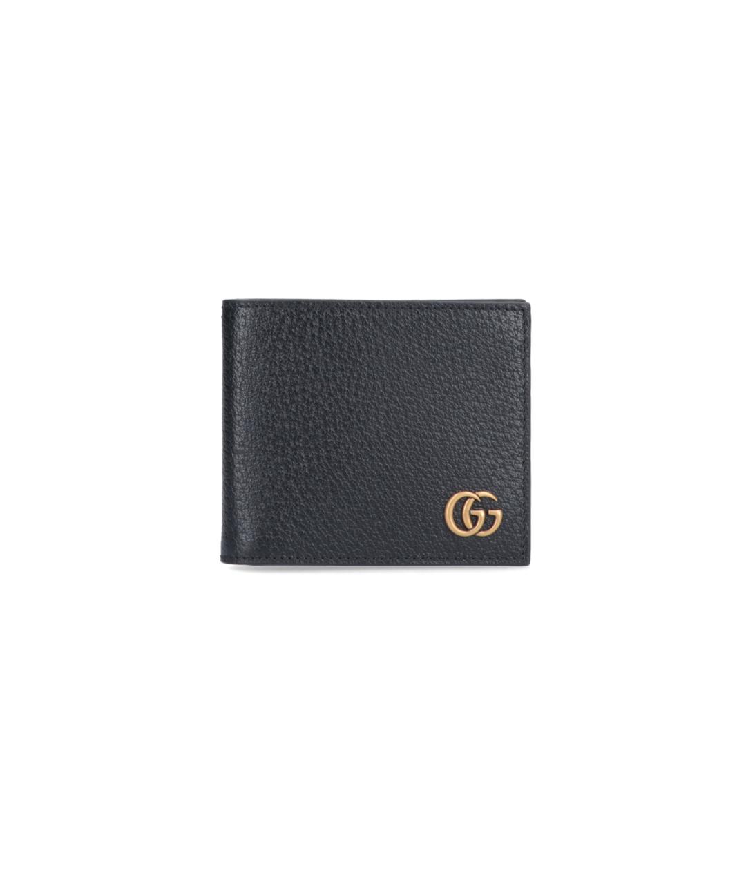 GUCCI Черный кожаный кошелек, фото 1