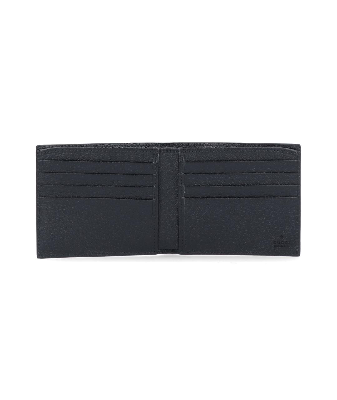 GUCCI Черный кожаный кошелек, фото 2