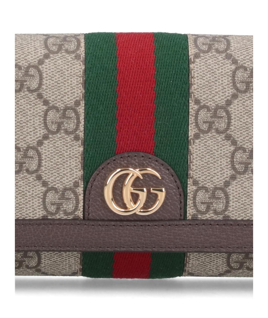 GUCCI Бежевый кошелек, фото 4