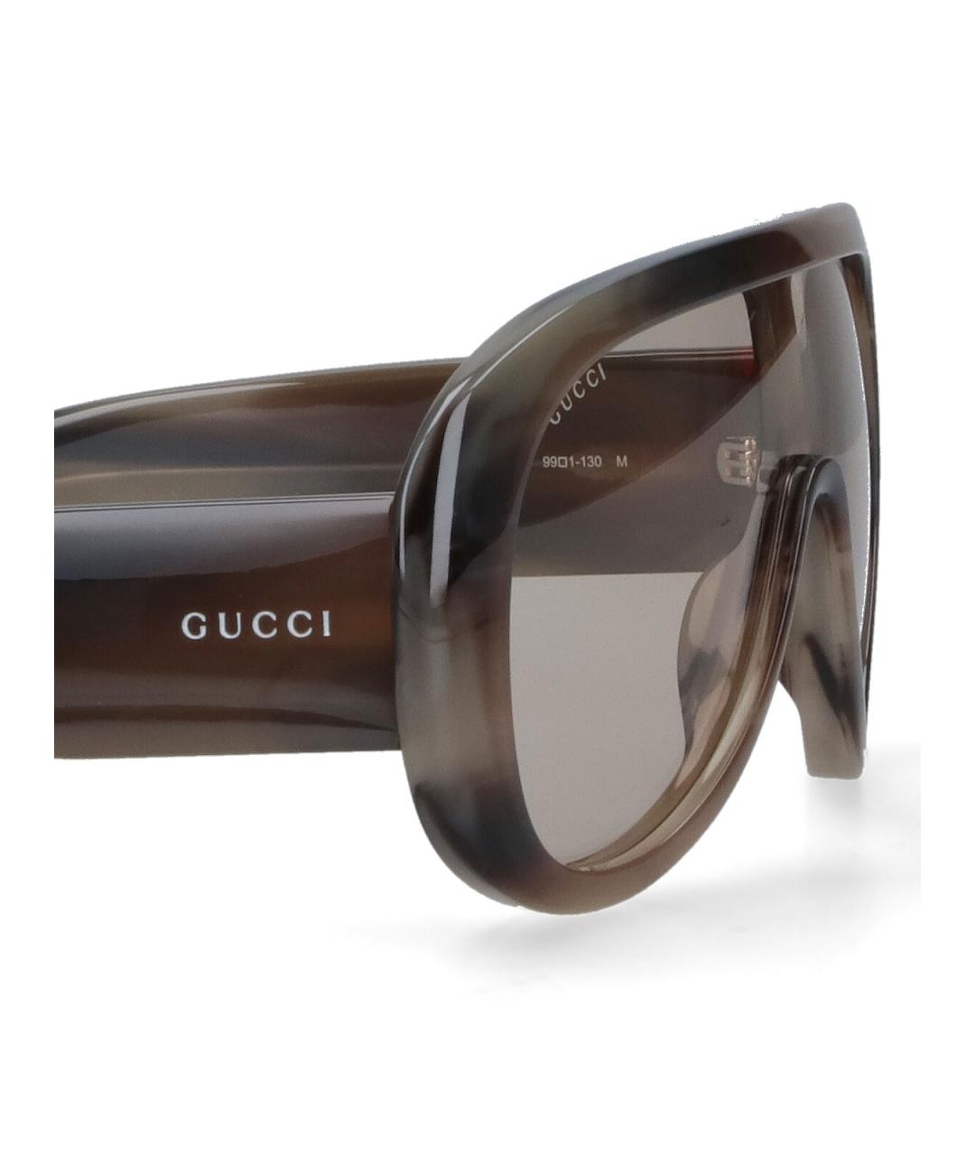 GUCCI Коричневые солнцезащитные очки, фото 3