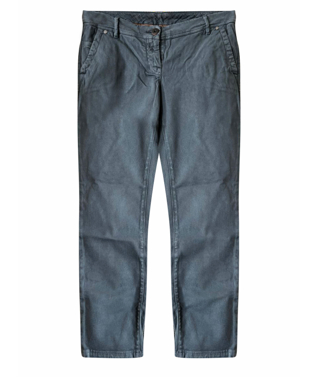 BRUNELLO CUCINELLI Антрацитовые хлопко-кашемировые прямые джинсы, фото 1