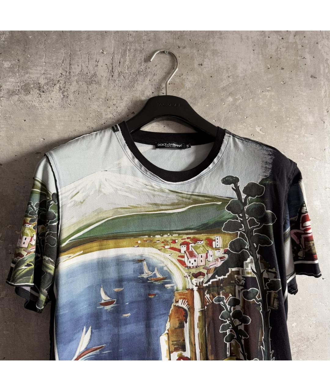 DOLCE&GABBANA Мульти хлопковая футболка, фото 5