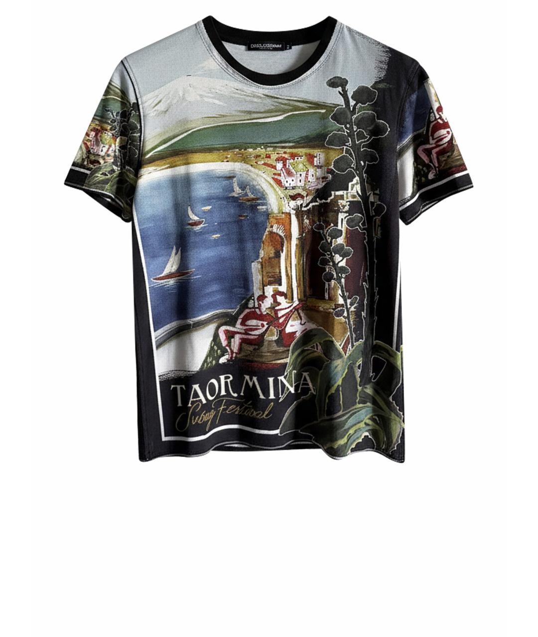 DOLCE&GABBANA Мульти хлопковая футболка, фото 1