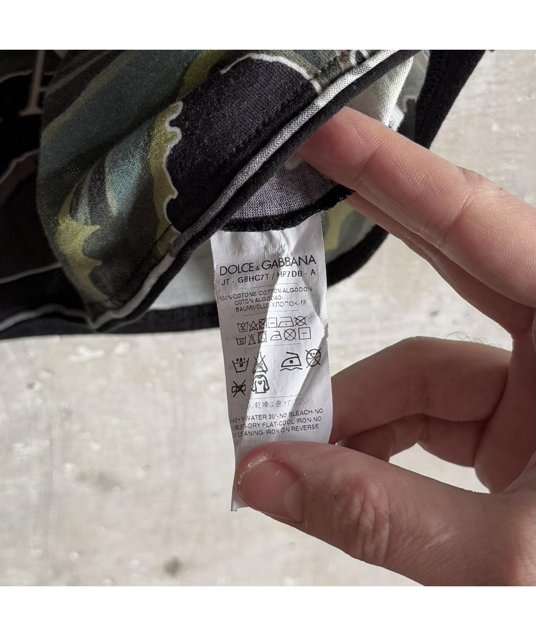 DOLCE&GABBANA Мульти хлопковая футболка, фото 8