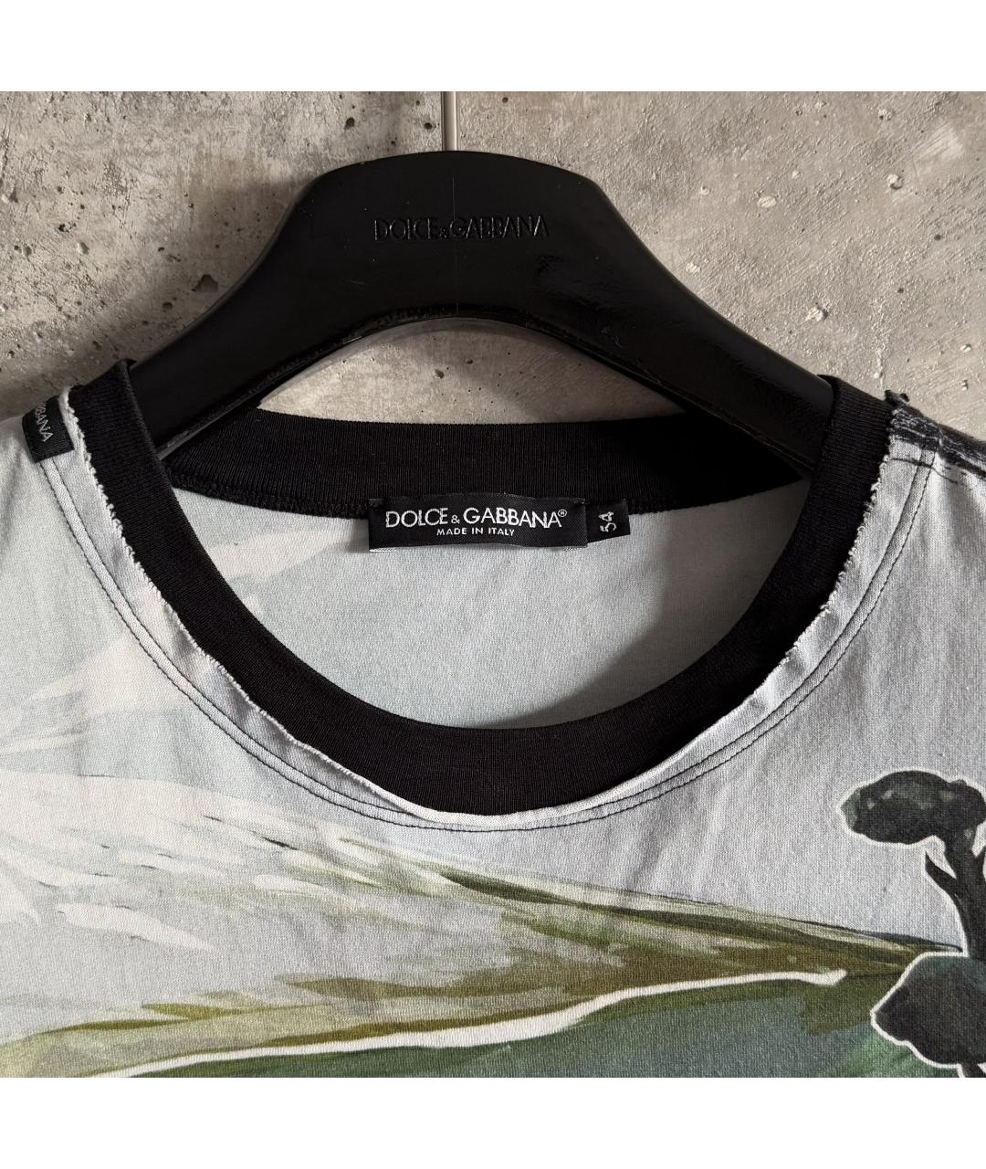 DOLCE&GABBANA Мульти хлопковая футболка, фото 6