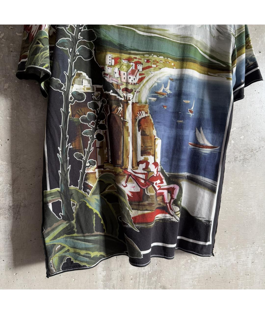 DOLCE&GABBANA Мульти хлопковая футболка, фото 4