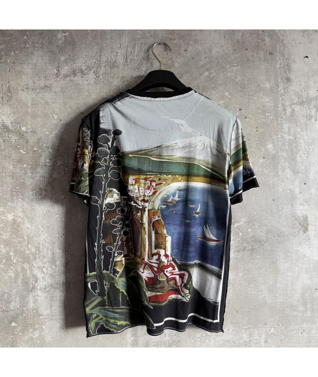 DOLCE&GABBANA Мульти хлопковая футболка, фото 2