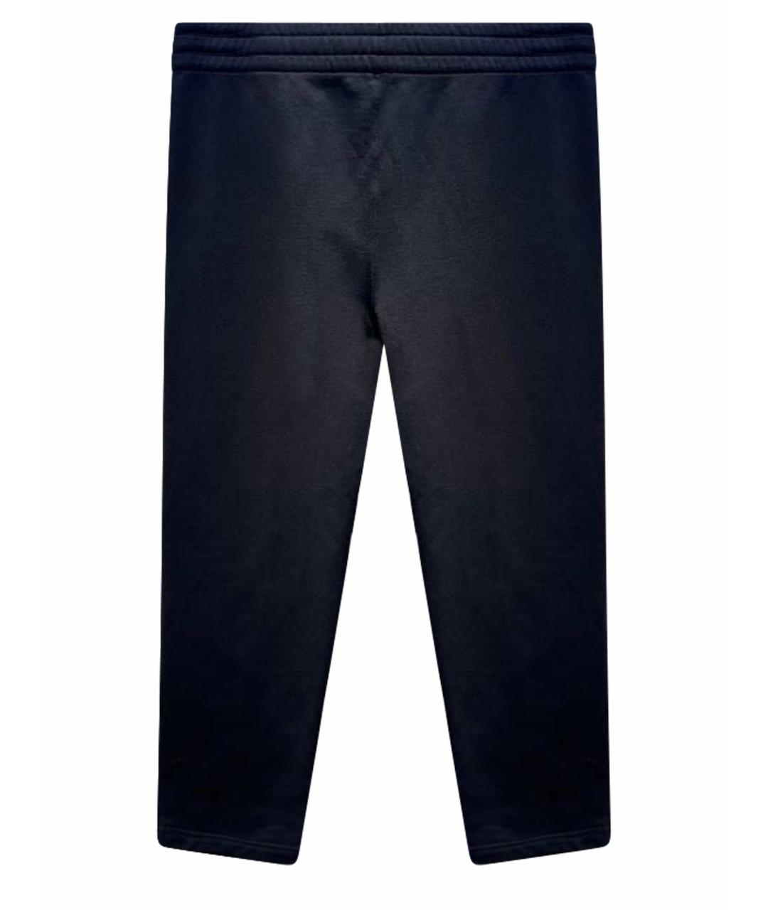 ZZEGNA Черные хлопковые повседневные брюки, фото 1