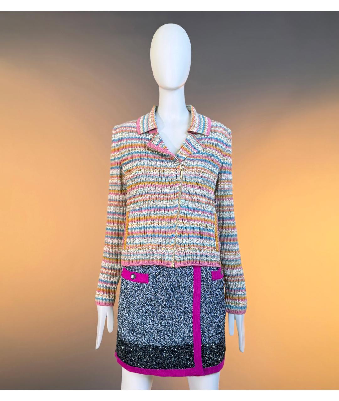 CHANEL Мульти хлопковый жакет/пиджак, фото 4