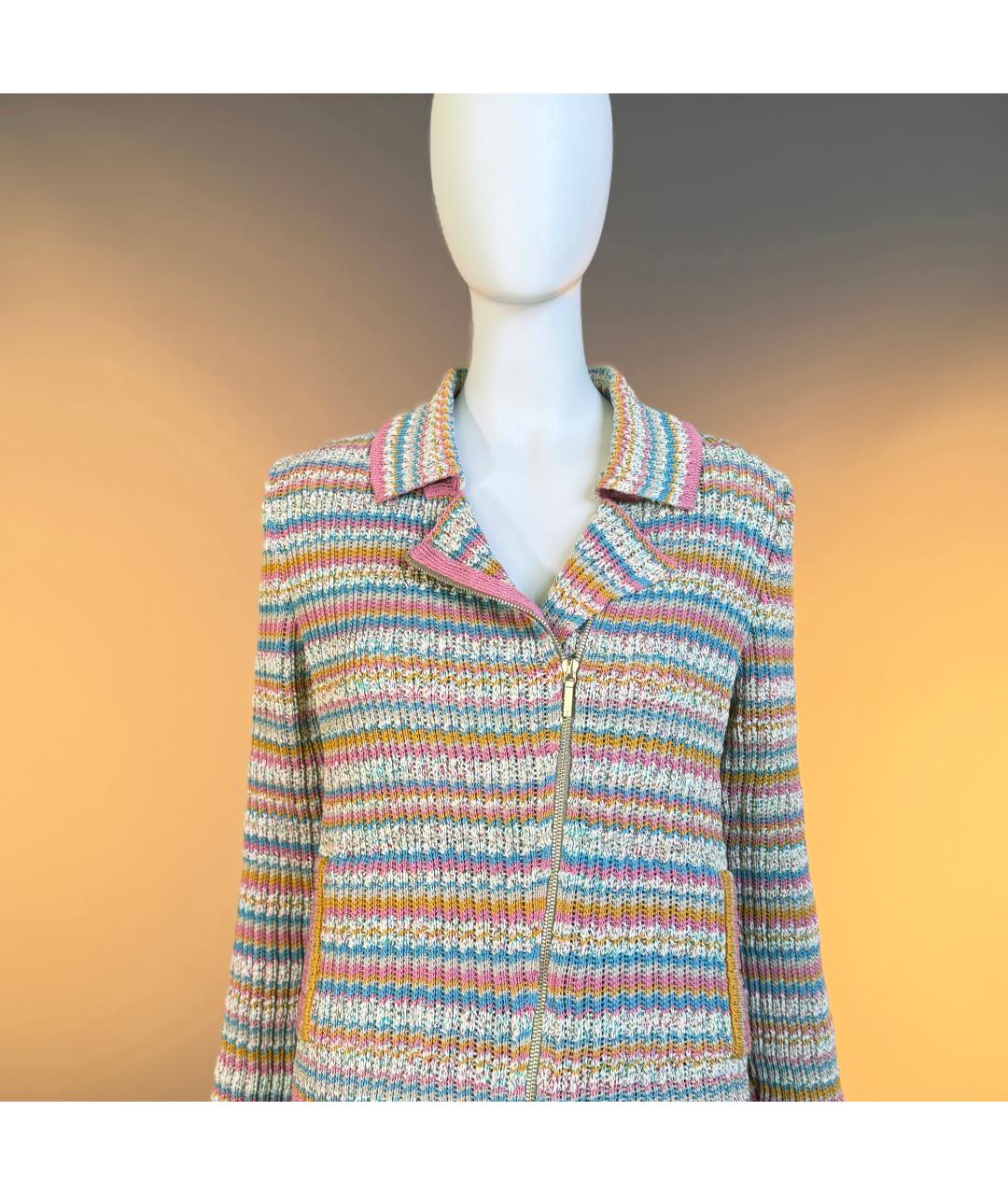 CHANEL Мульти хлопковый жакет/пиджак, фото 6