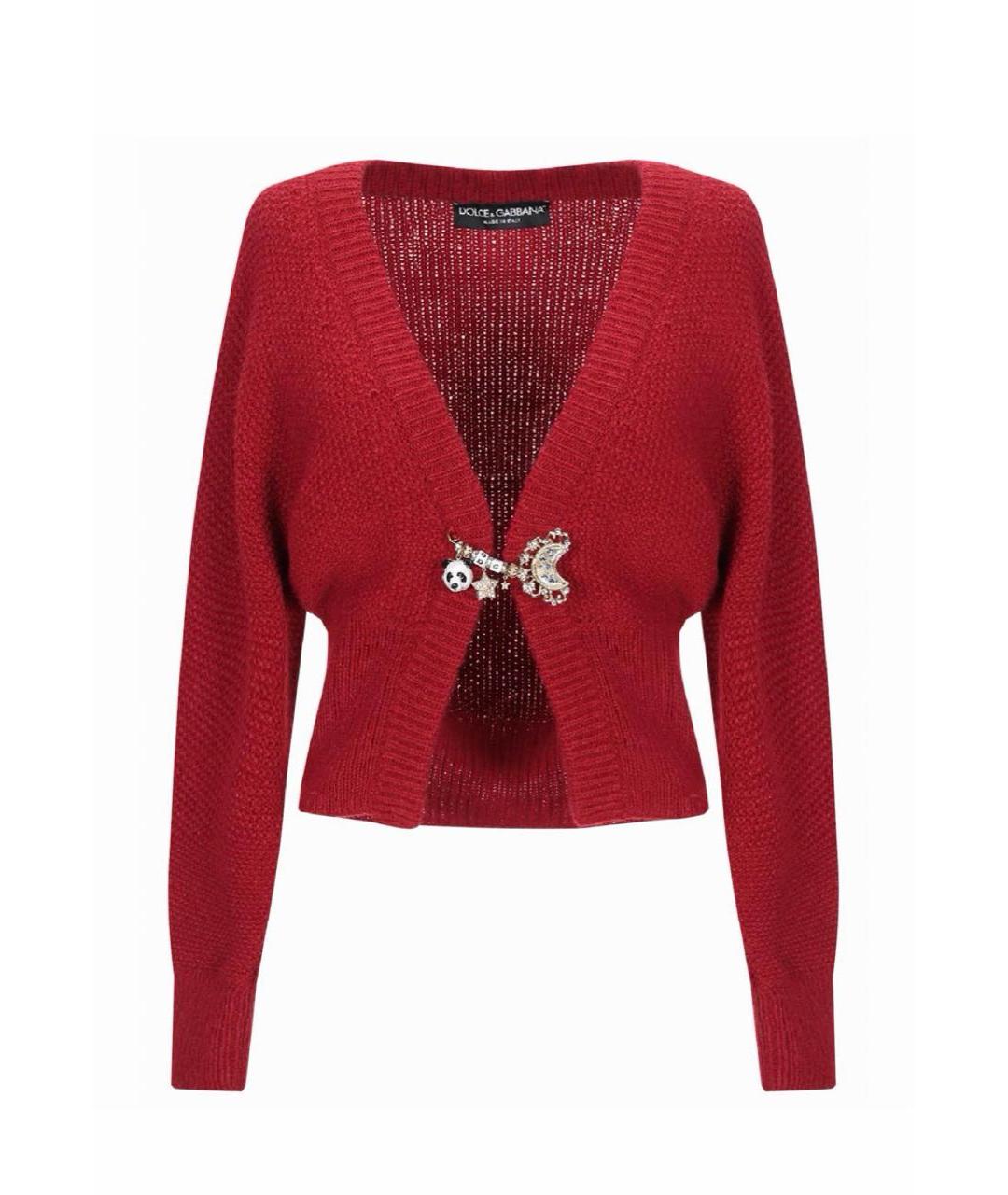 DOLCE&GABBANA Красный шерстяной кардиган, фото 3