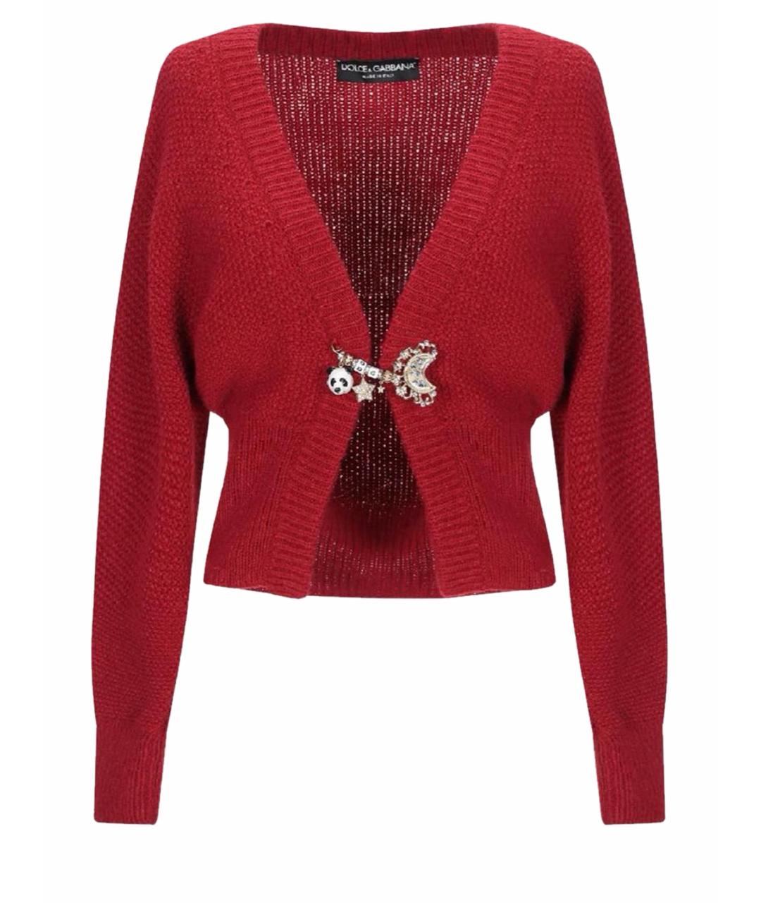 DOLCE&GABBANA Красный шерстяной кардиган, фото 1