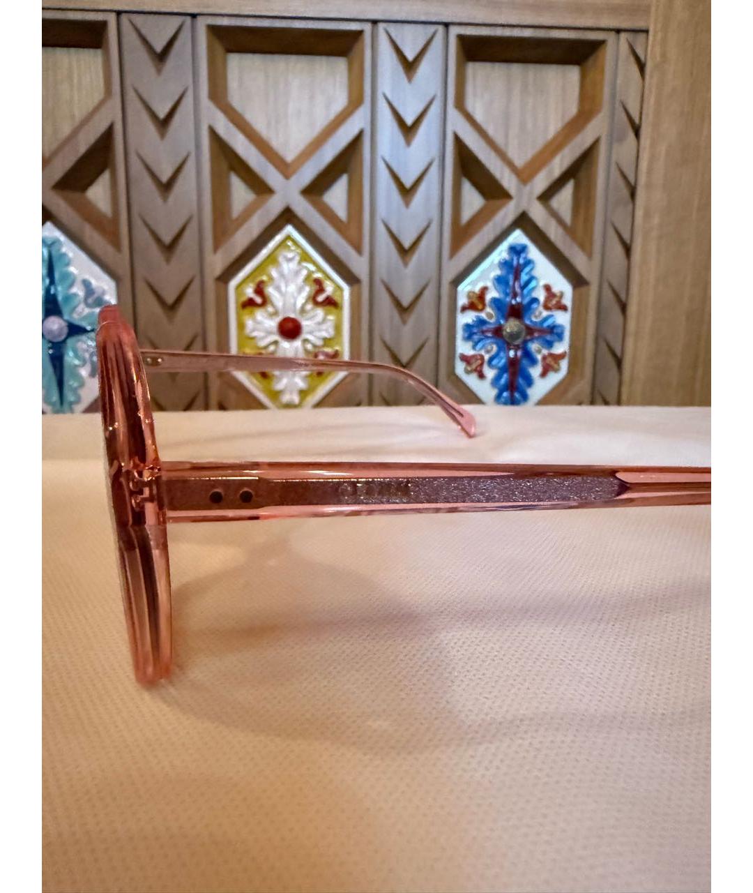 CELINE Розовые пластиковые солнцезащитные очки, фото 6